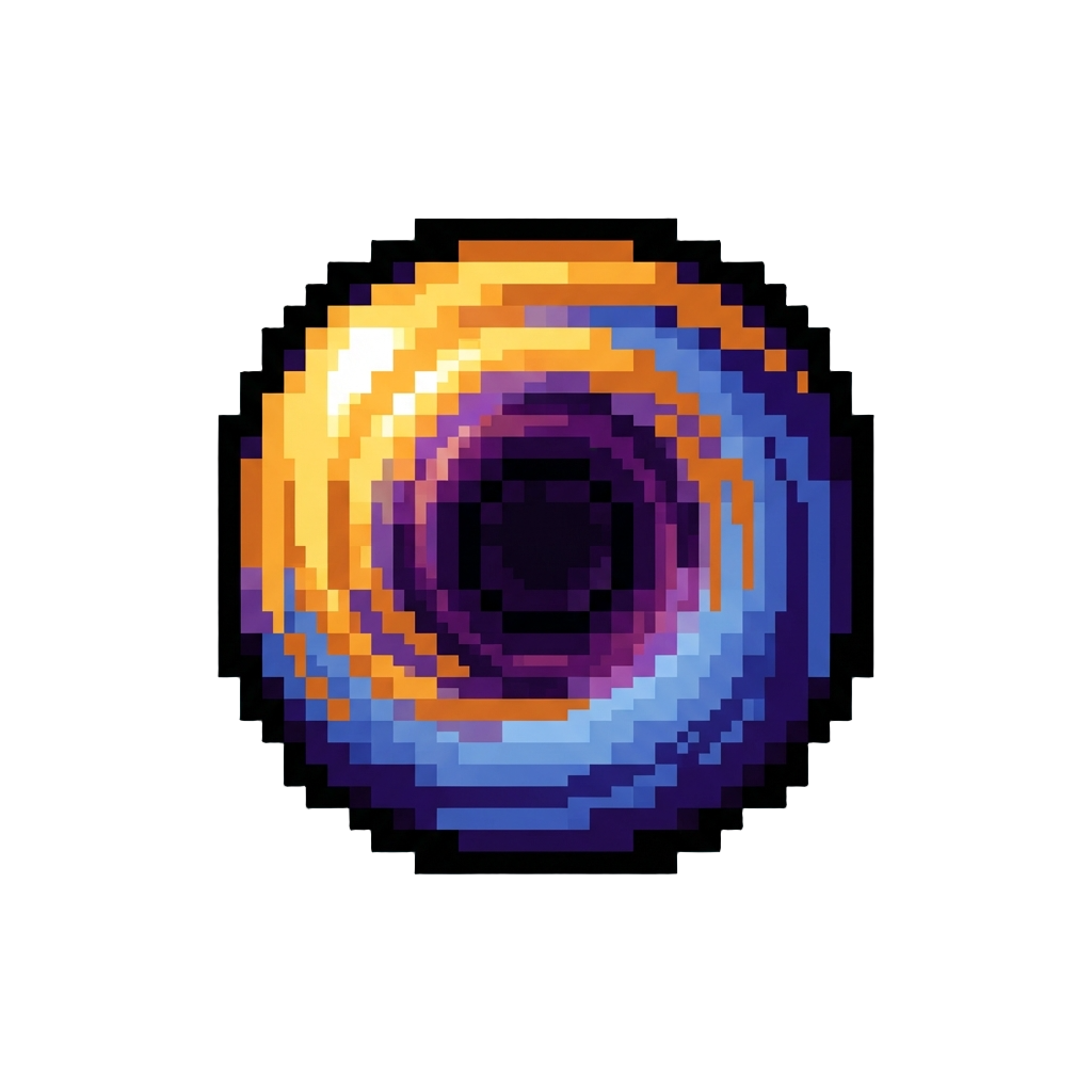 A Localized Black Hole Vortex