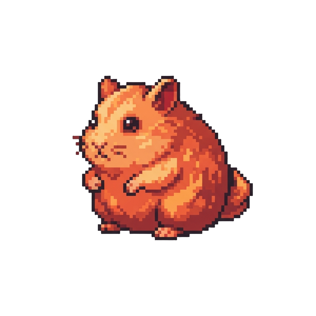 A Plump Fiery Hamster