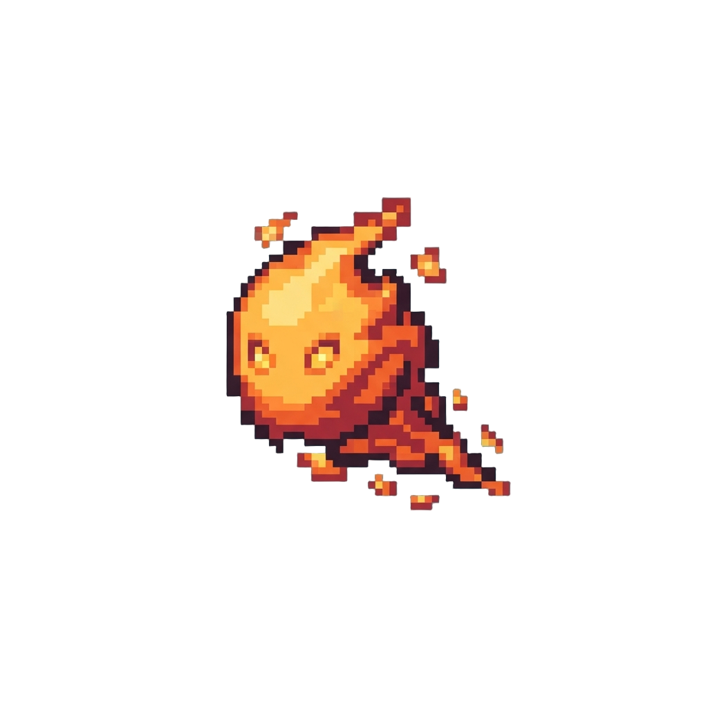 A Tiny Floating Ember Spirit