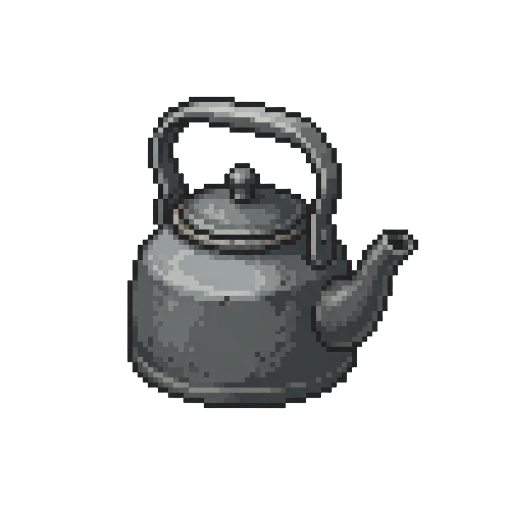 A Dusty Old Iron Kettle