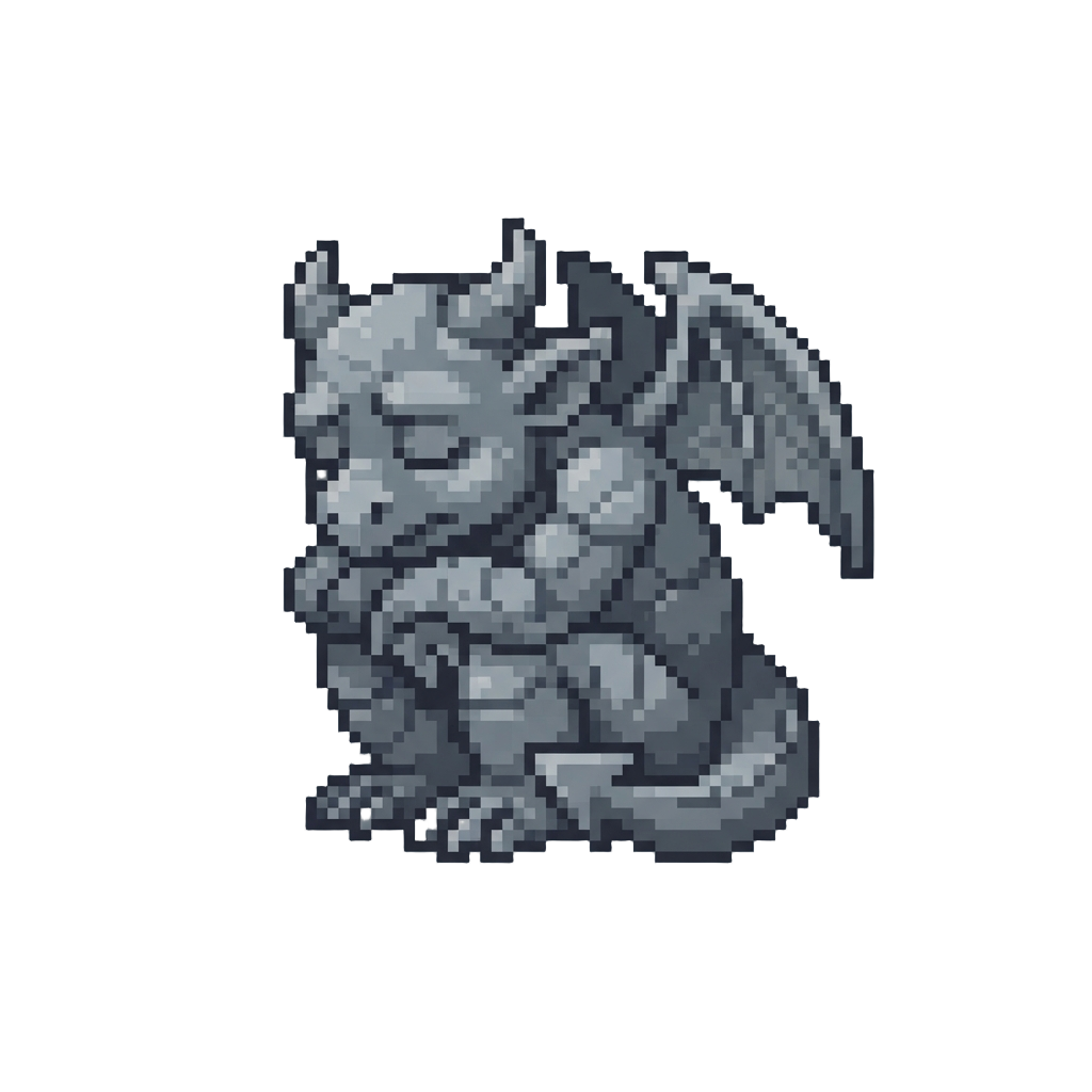 A Sleepy Mini Gargoyle