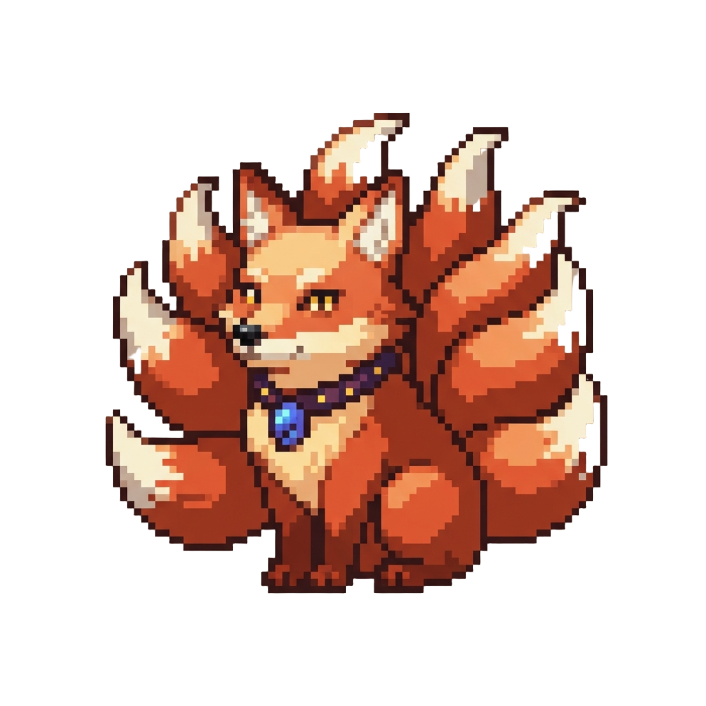 A Giant Nine-tailed Fox Demon