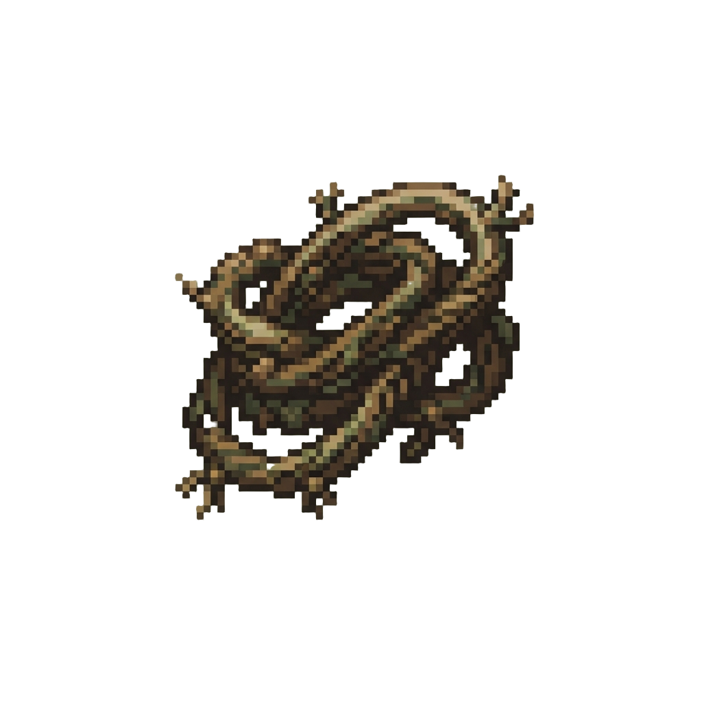 A Dark Earthy Bio-web Strand