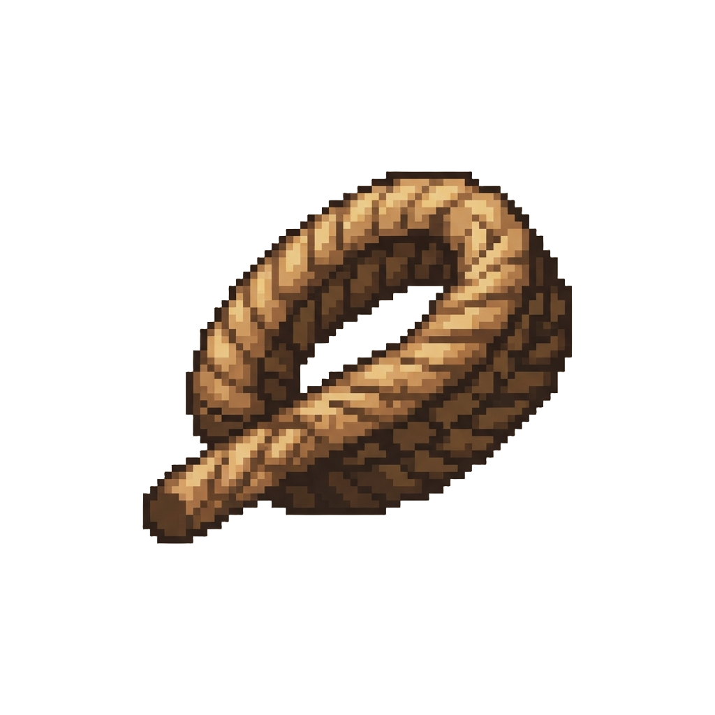 A Thick Brownish Silk Webbing Cable