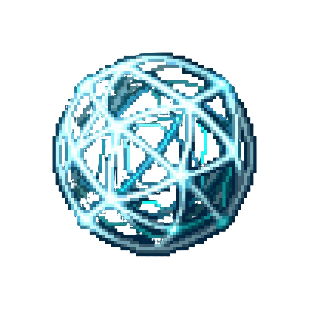 A High-tech Glowing White Web Mesh