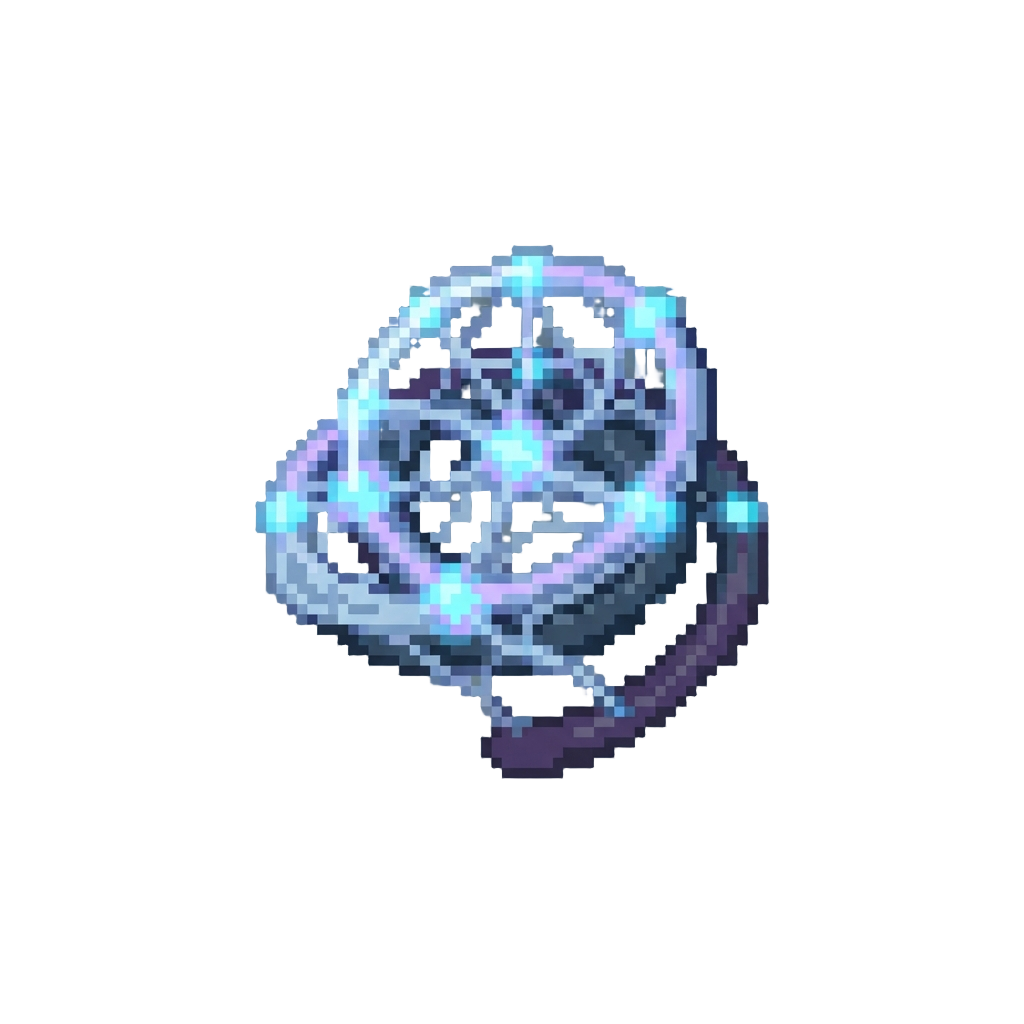 A Pulse-glowing Spiderweb Strand