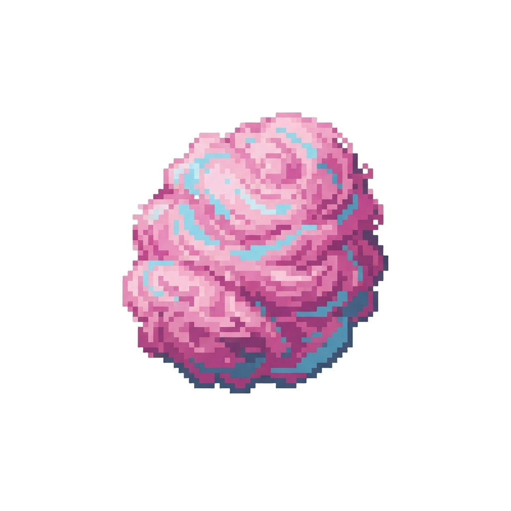A Clump of Fuzzy Cotton-candy Web