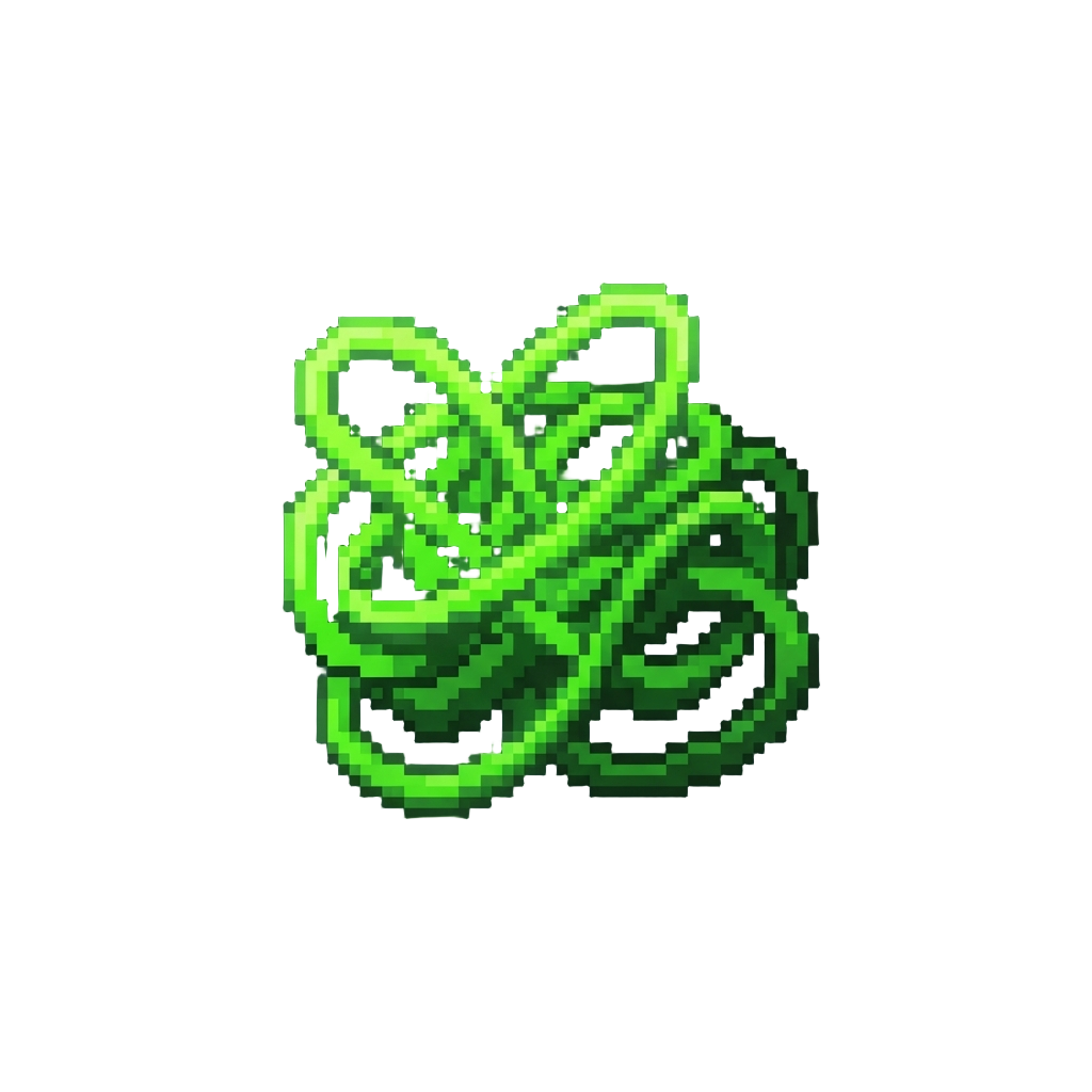 A Shower of Glowing Green Silly String