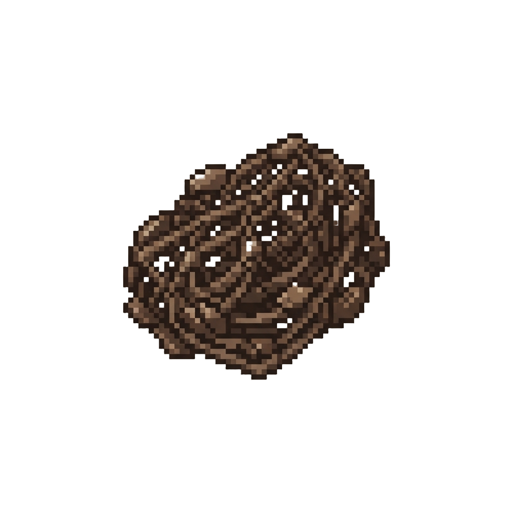 A Dark Brown Chitin-covered Web Net
