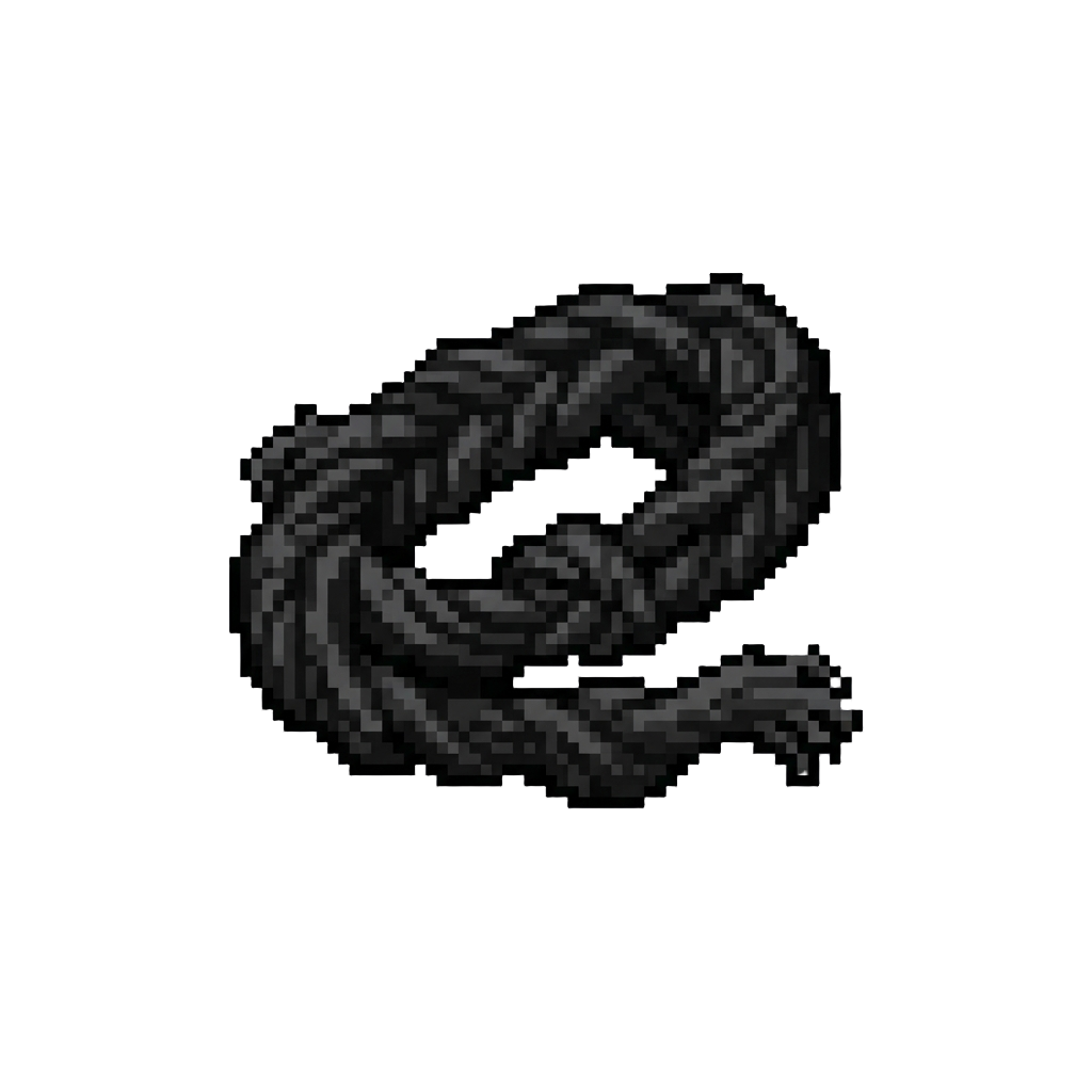 A Jet-black Shadowy Web Line