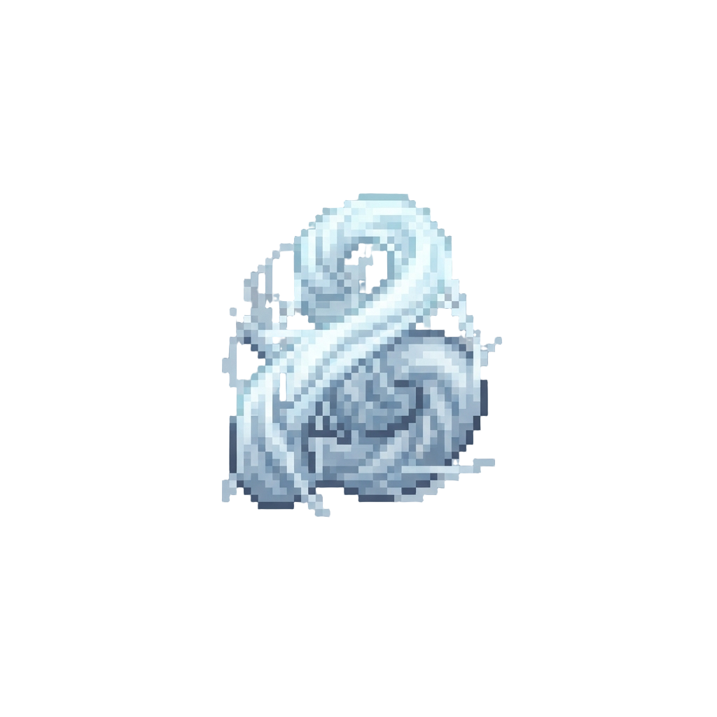 A Pure White Glowing Web Tendril