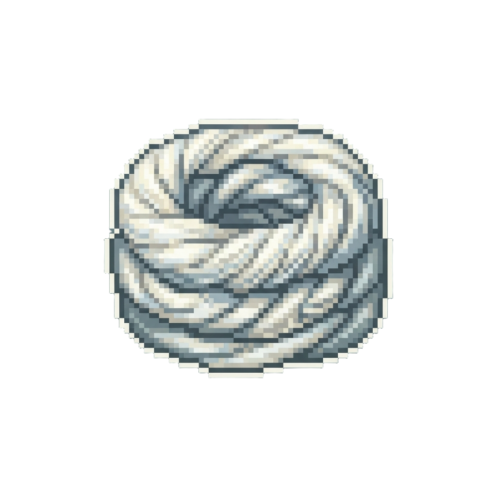 A Massive Cable of Glistening White Spider Silk