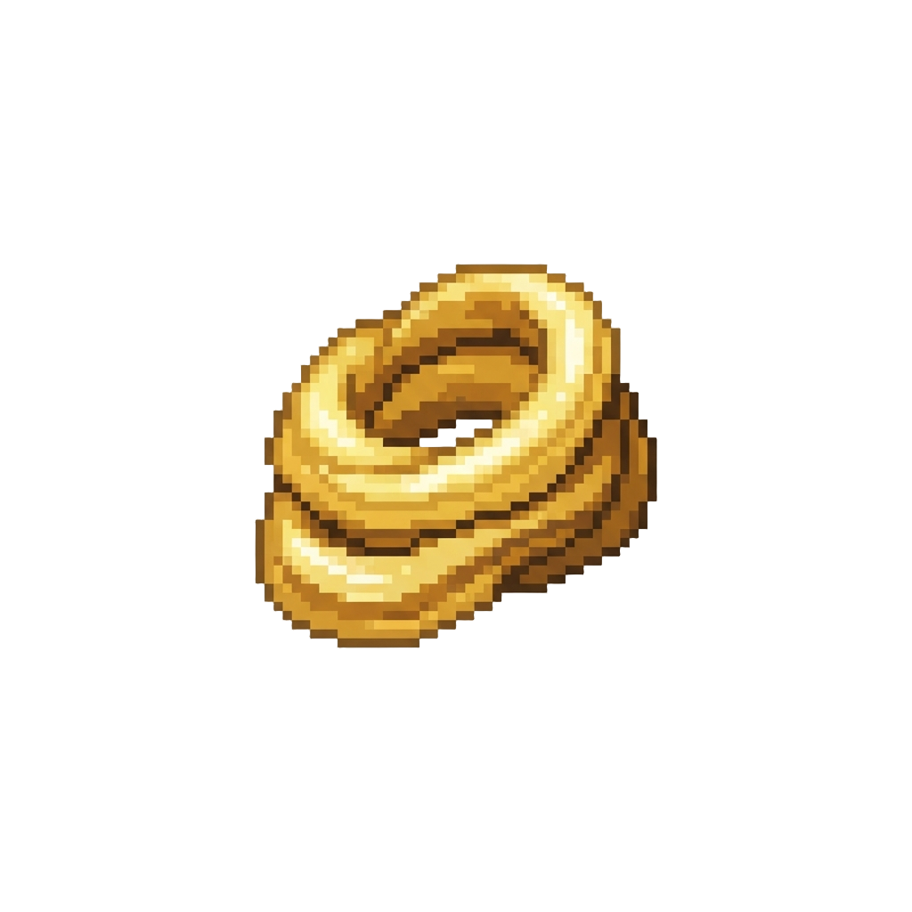 A Strand of Sticky Amber Spider Silk