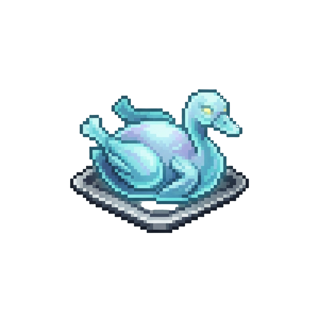 A Glowing Phantom Roast Goose Dinner on a Silver Tray