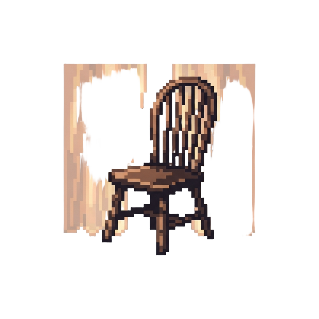 A Chair-twirl Silhouette Behind Glowing Silk Curtains