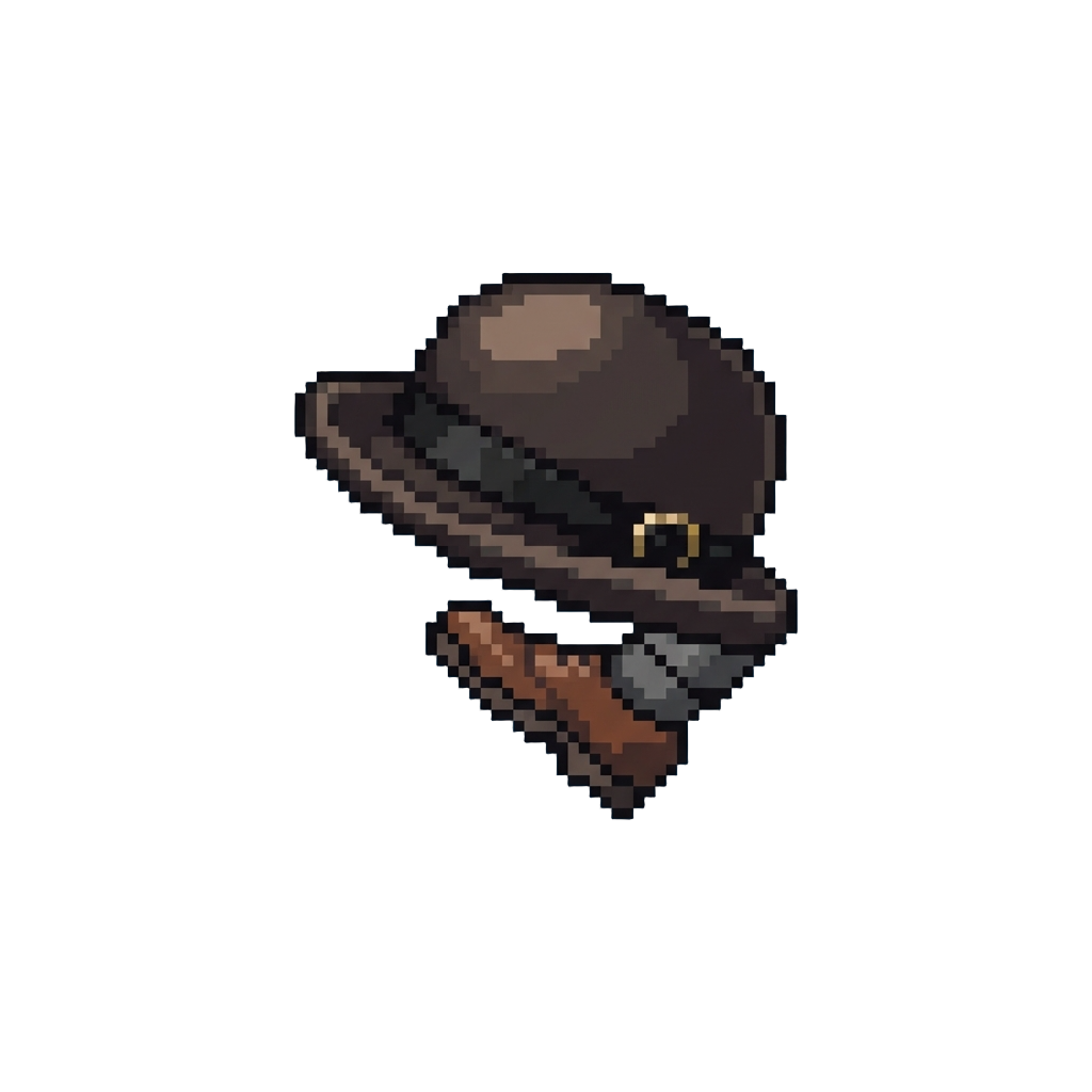 A Dramatic Bowler-hat Kick in a Single Spotlight