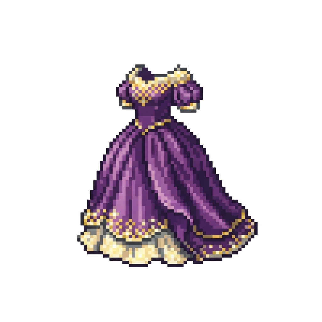 A Glamorous Vintage Ballgown with Sparkling Trim