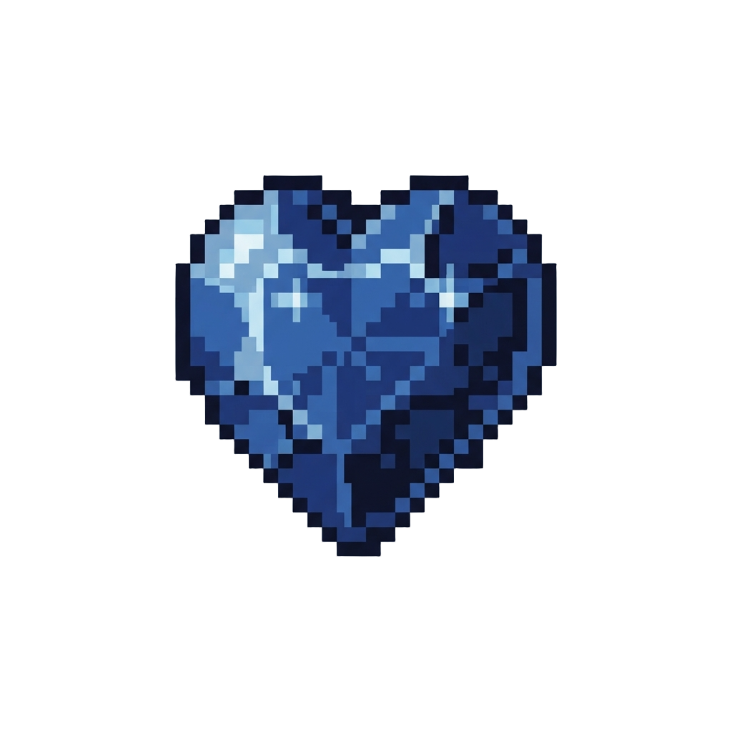 The Heart-shaped Deep Blue Heart of the Ocean Diamond