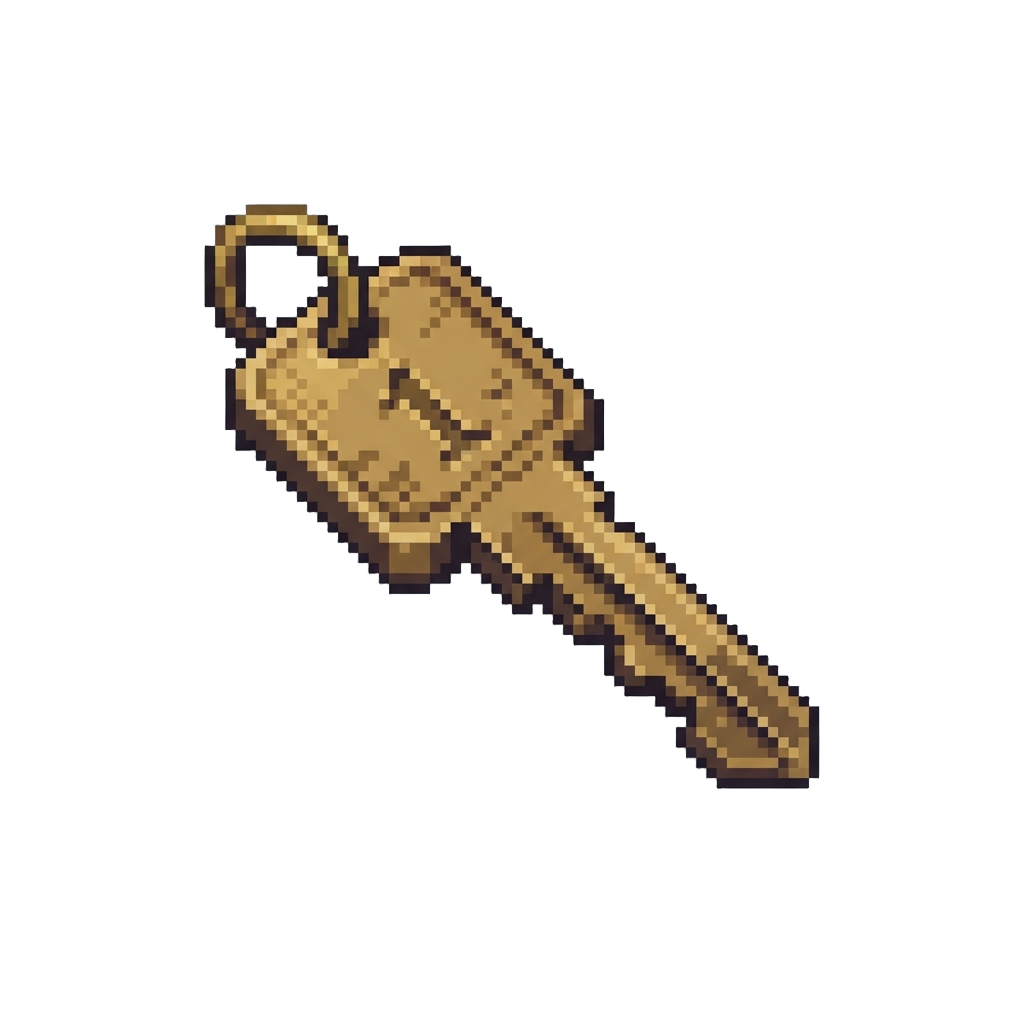 A Heavy Brass Motel Room Key #1