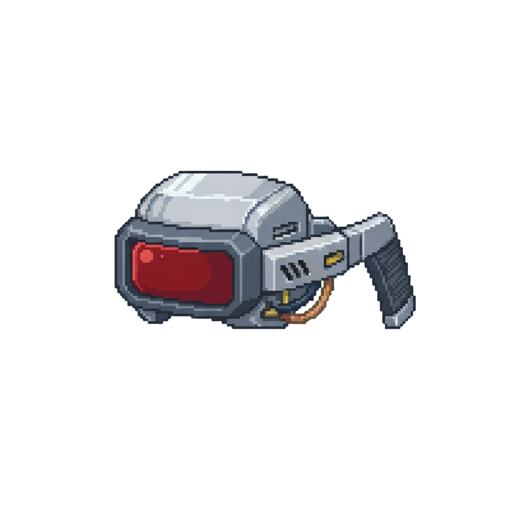 A Chrome Cybernetic Eye Visor