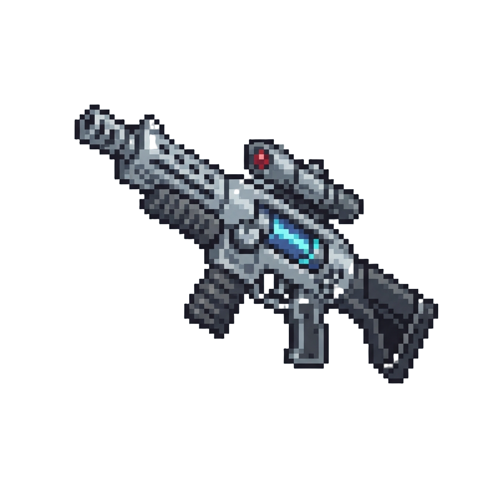 A Heavy Silver Laser Pulse Rifle