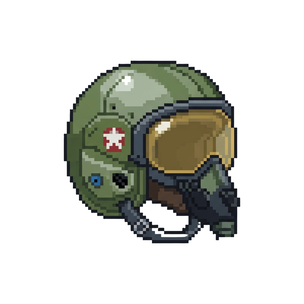 A Custom Fighter Pilot Flight Helmet