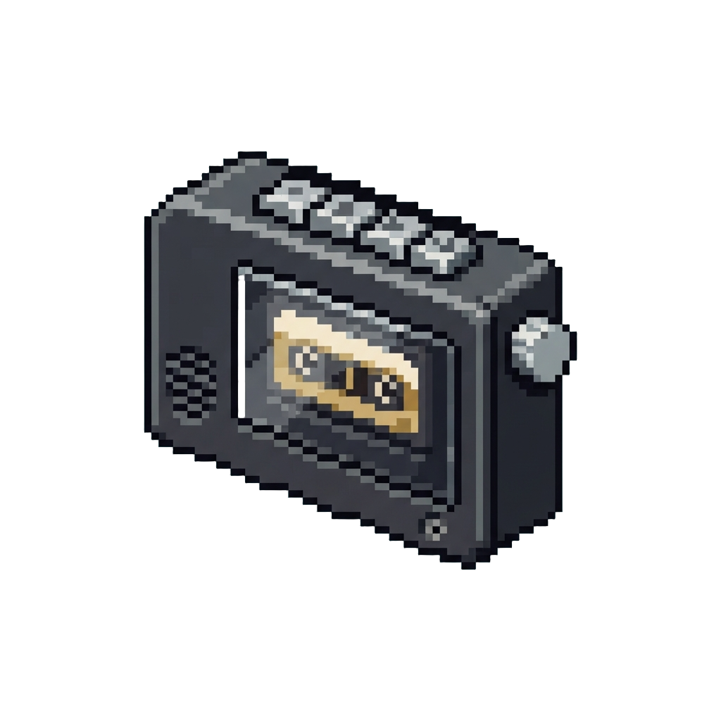 A Vintage Cassette Tape Player
