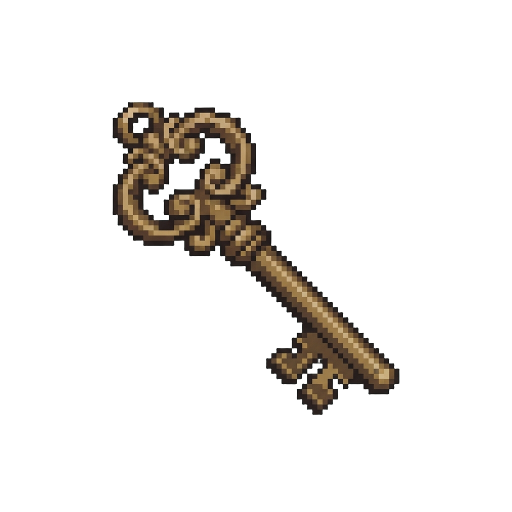 A Vintage Skeletal Parlor Key