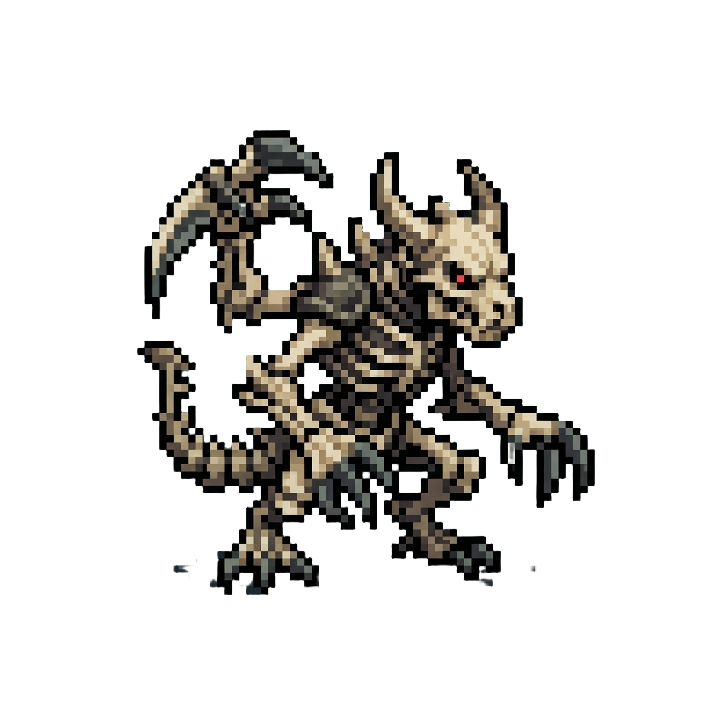 A Six-limbed Razor-clawed Bone Demon