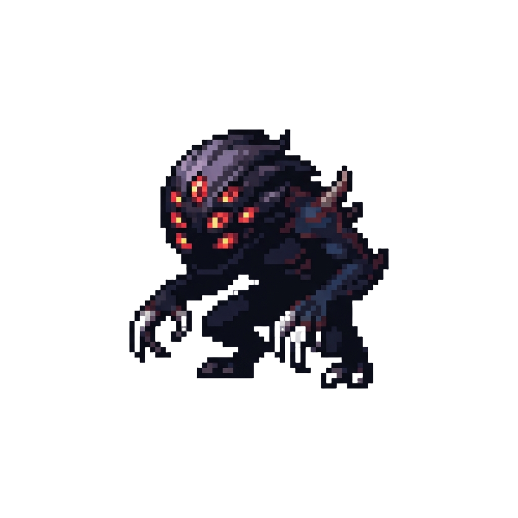 A Multi-eyed Shadow Fiend with Razor Talons