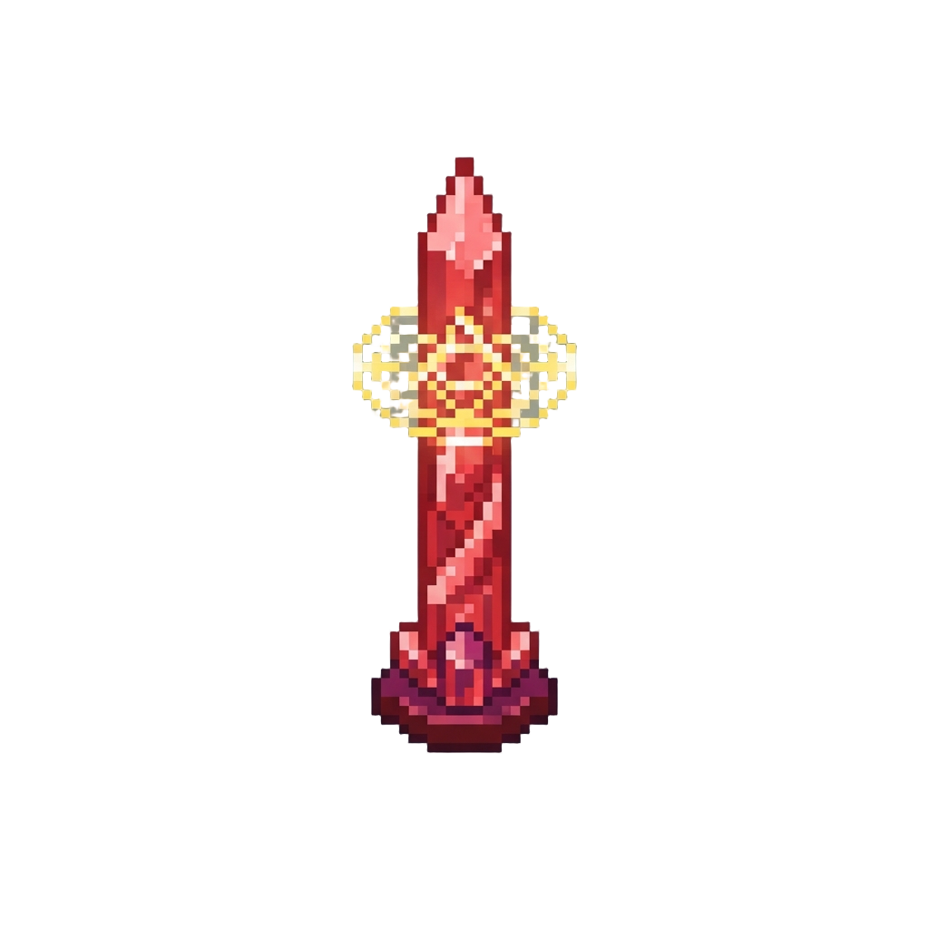 A Crimson Sigil Beam of Light