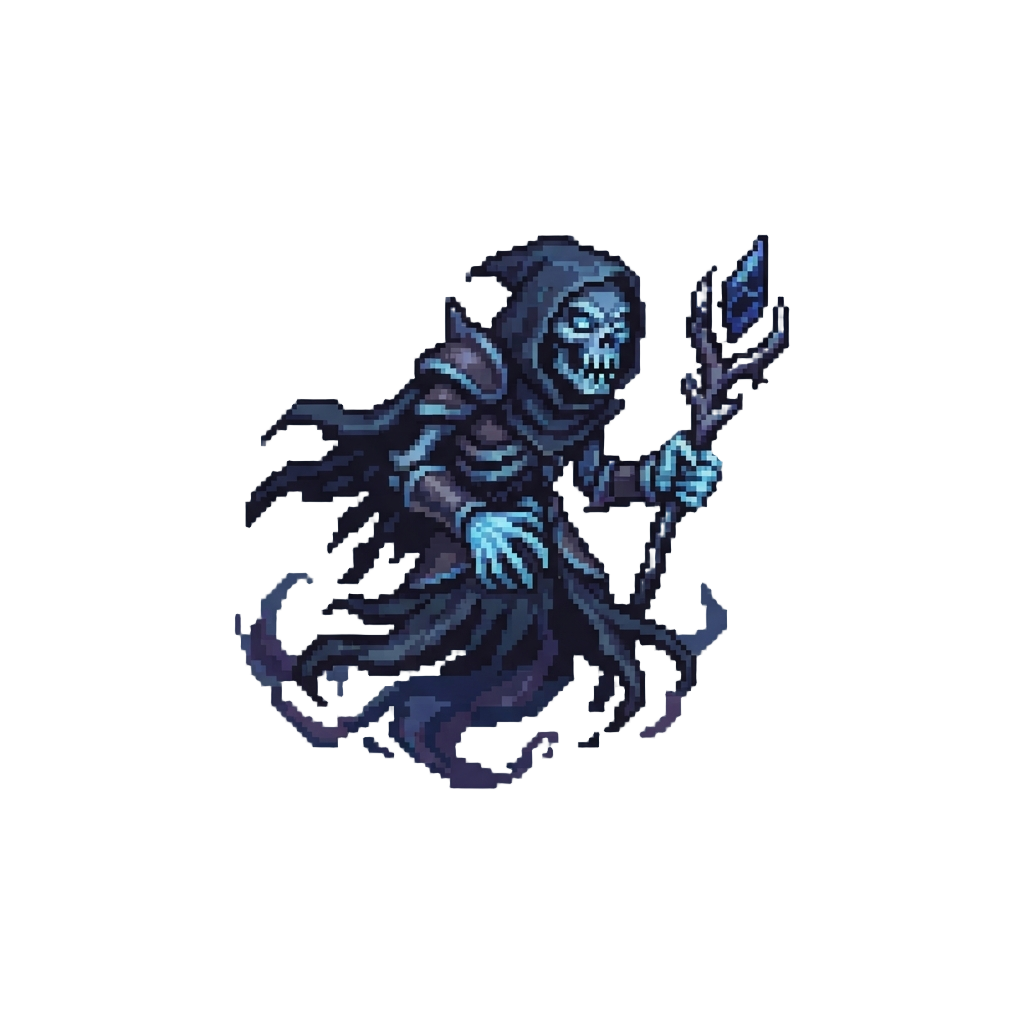 A Towering Skeletal Shadow Wraith