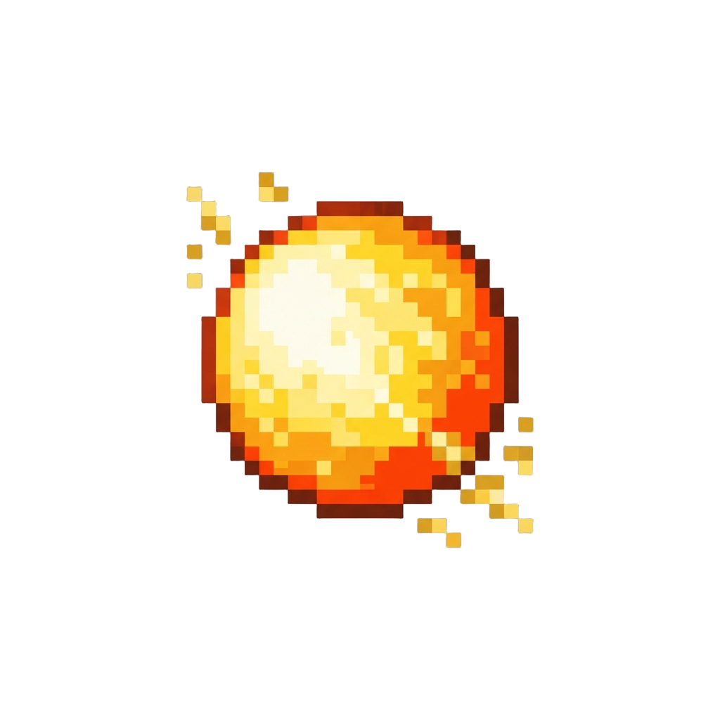 A Blinding White-hot Ki Blast with Shimmering Golden Embers