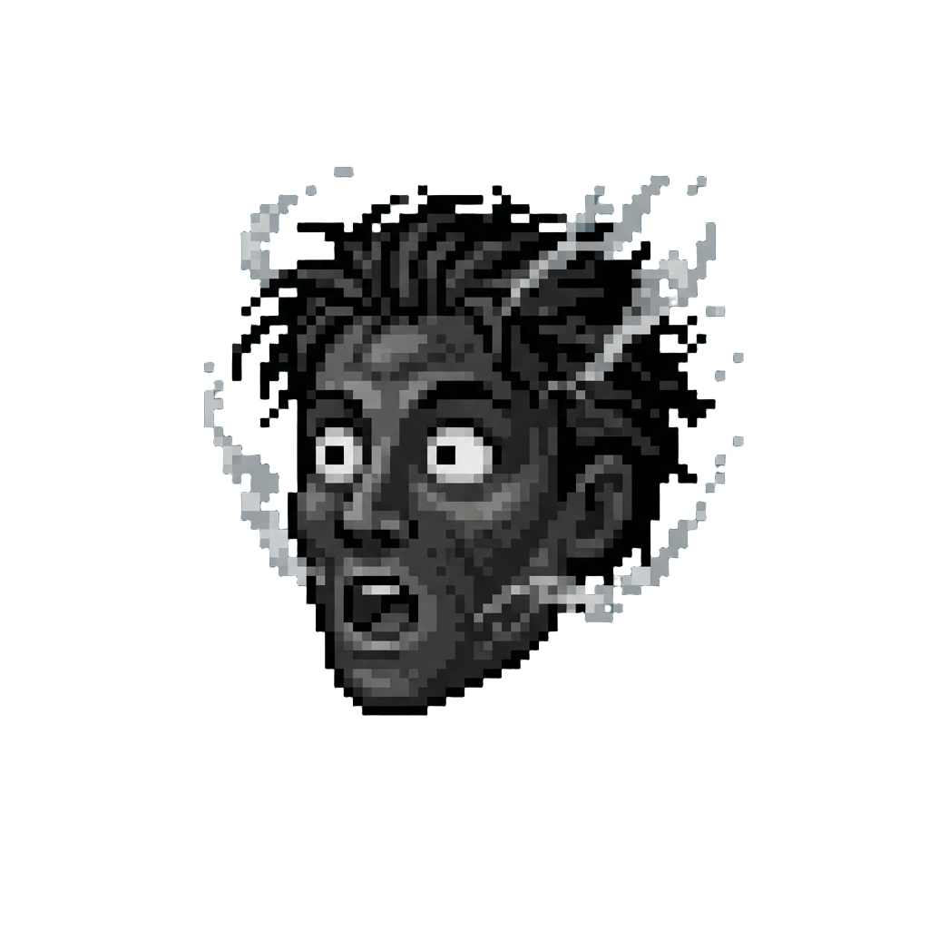 A Bright Flash Burst That Leaves His Face Comically Charred Black