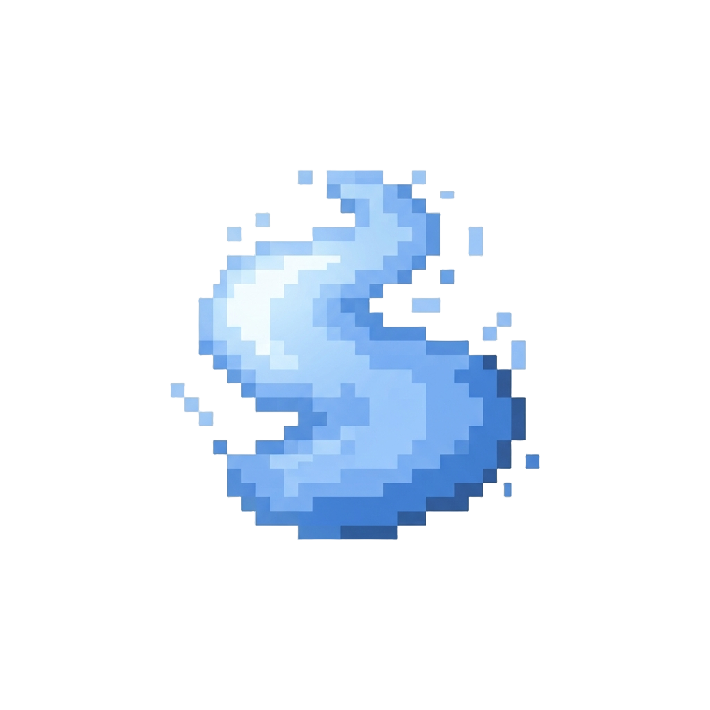 A Faint Cloud of Blue Mist That Dissipates Instantly