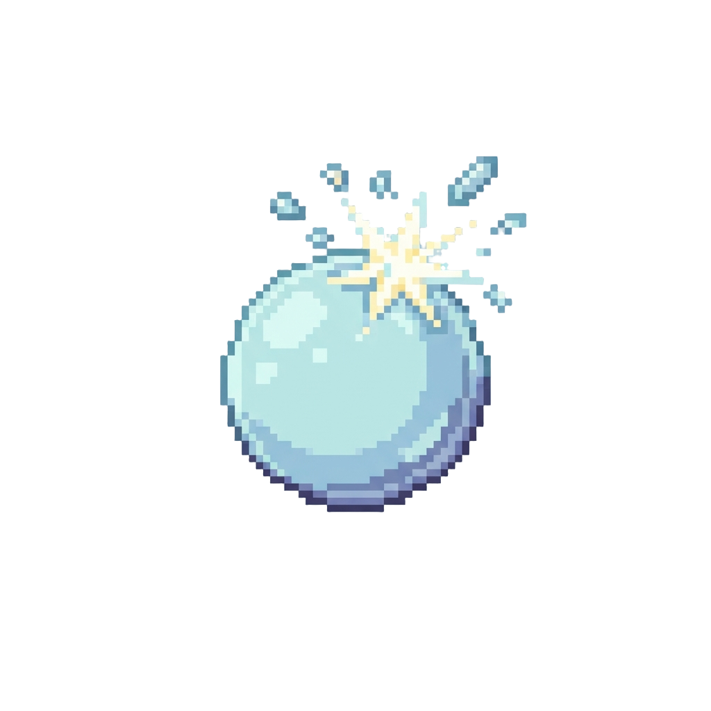 A Tiny Floating Bubble That Pops Silently in Mid-air