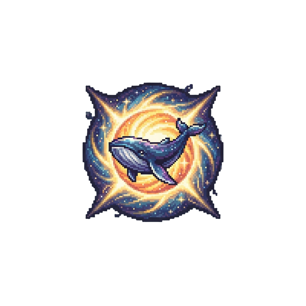 Supernova Energy with an Astral Cosmic Whale Floating in Air