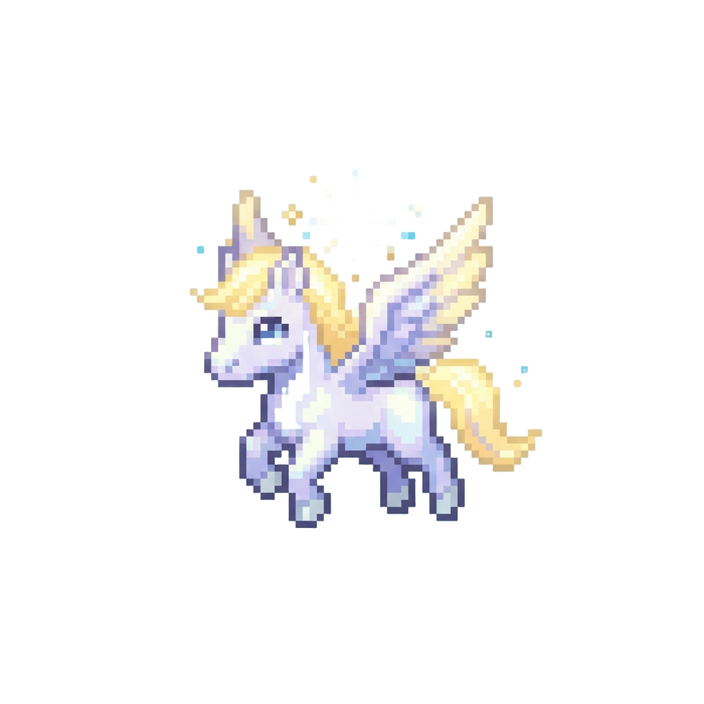 Sky Realm Heavenly Magic with a Glowing Celestial Pegasus