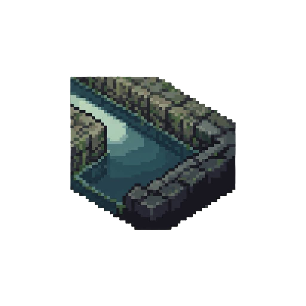 A Calm Dungeon Moat Canal