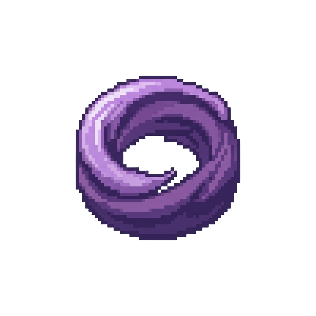 A Swirling Ring of Twilight Purple Smoke