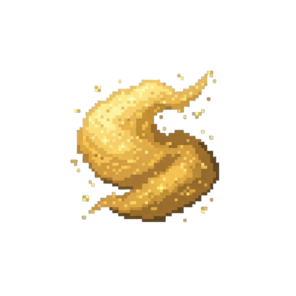 A Glittering Puff of Hypnotic Golden Powder