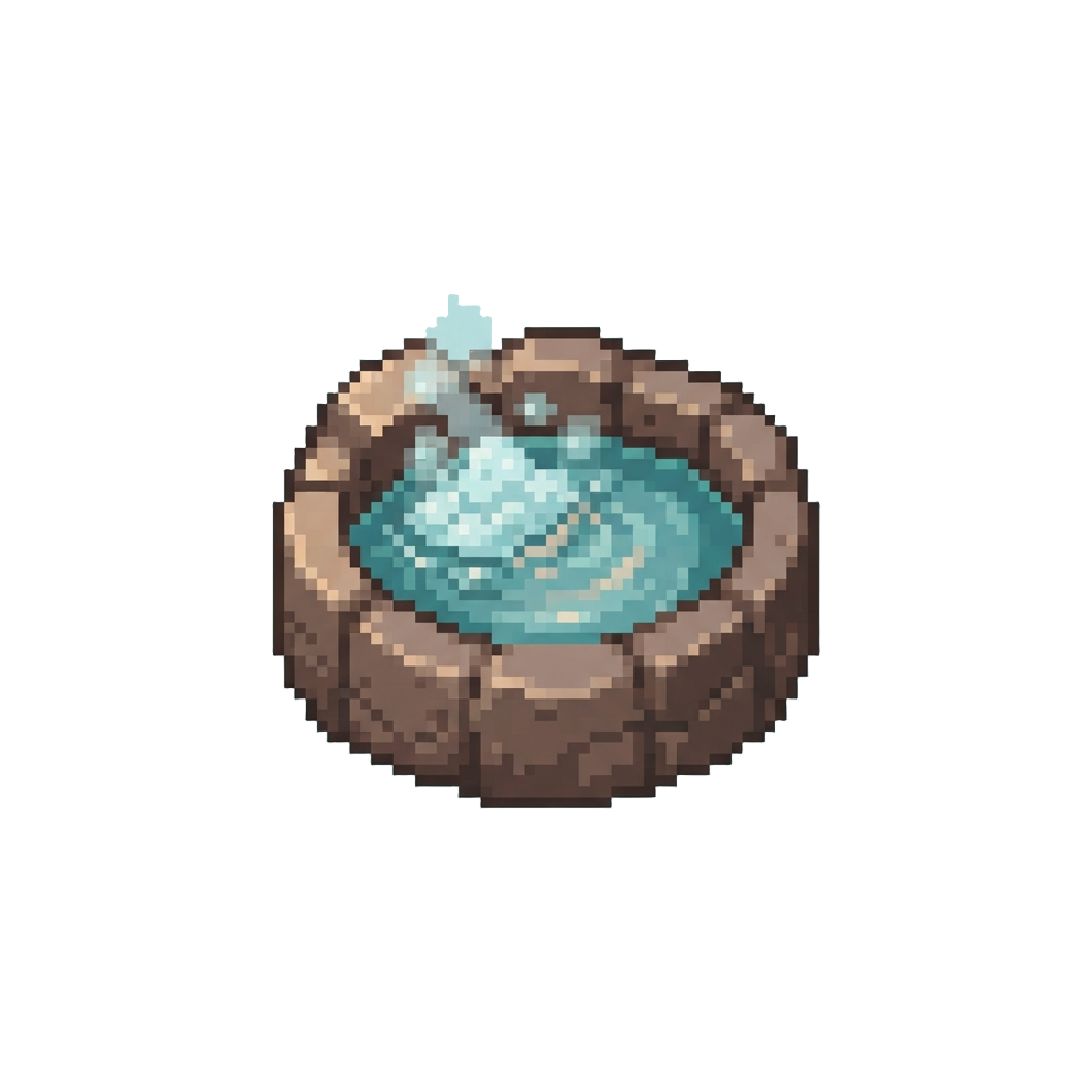 A Warm Bubbling Miniature Hot Spring
