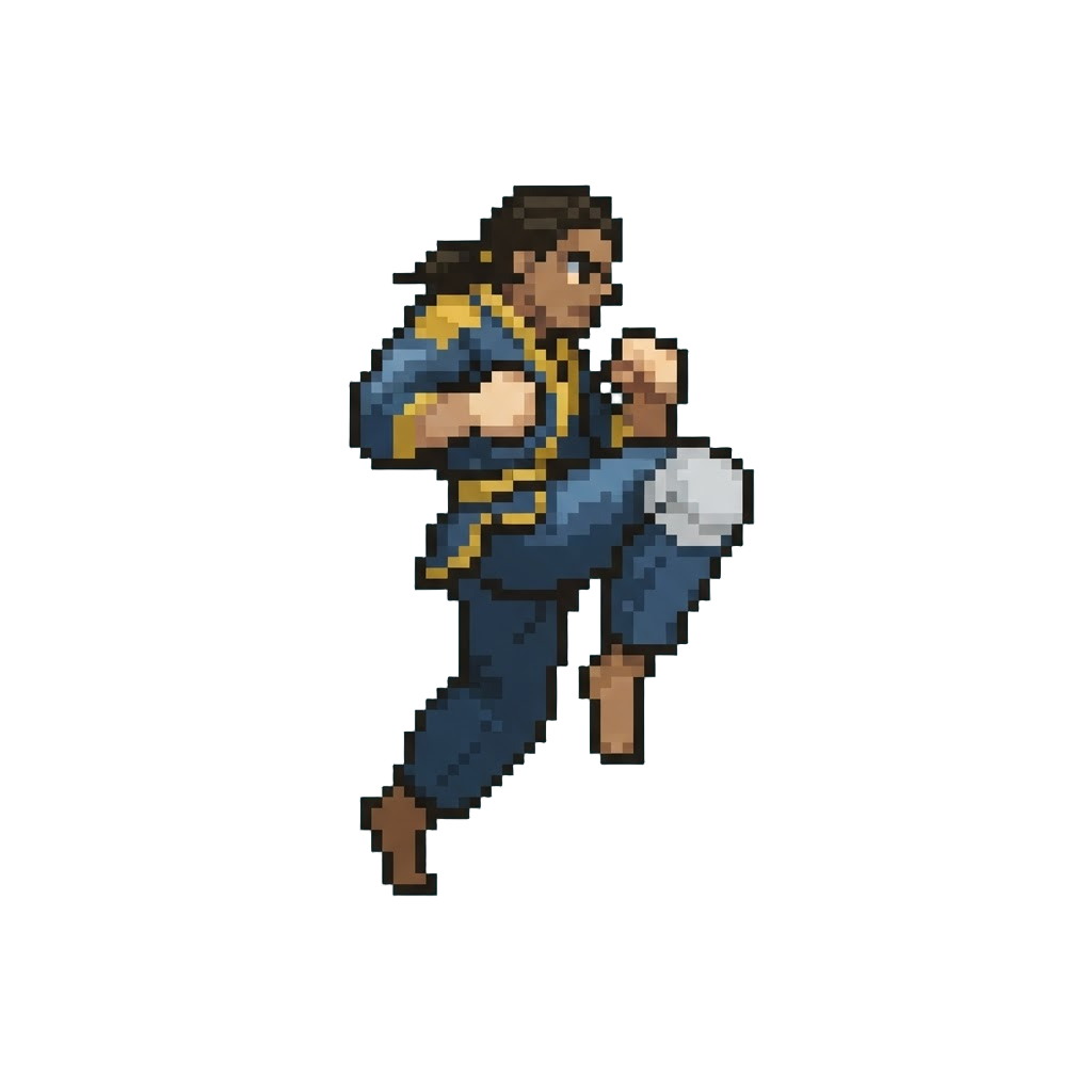A Leaping Knee Strike