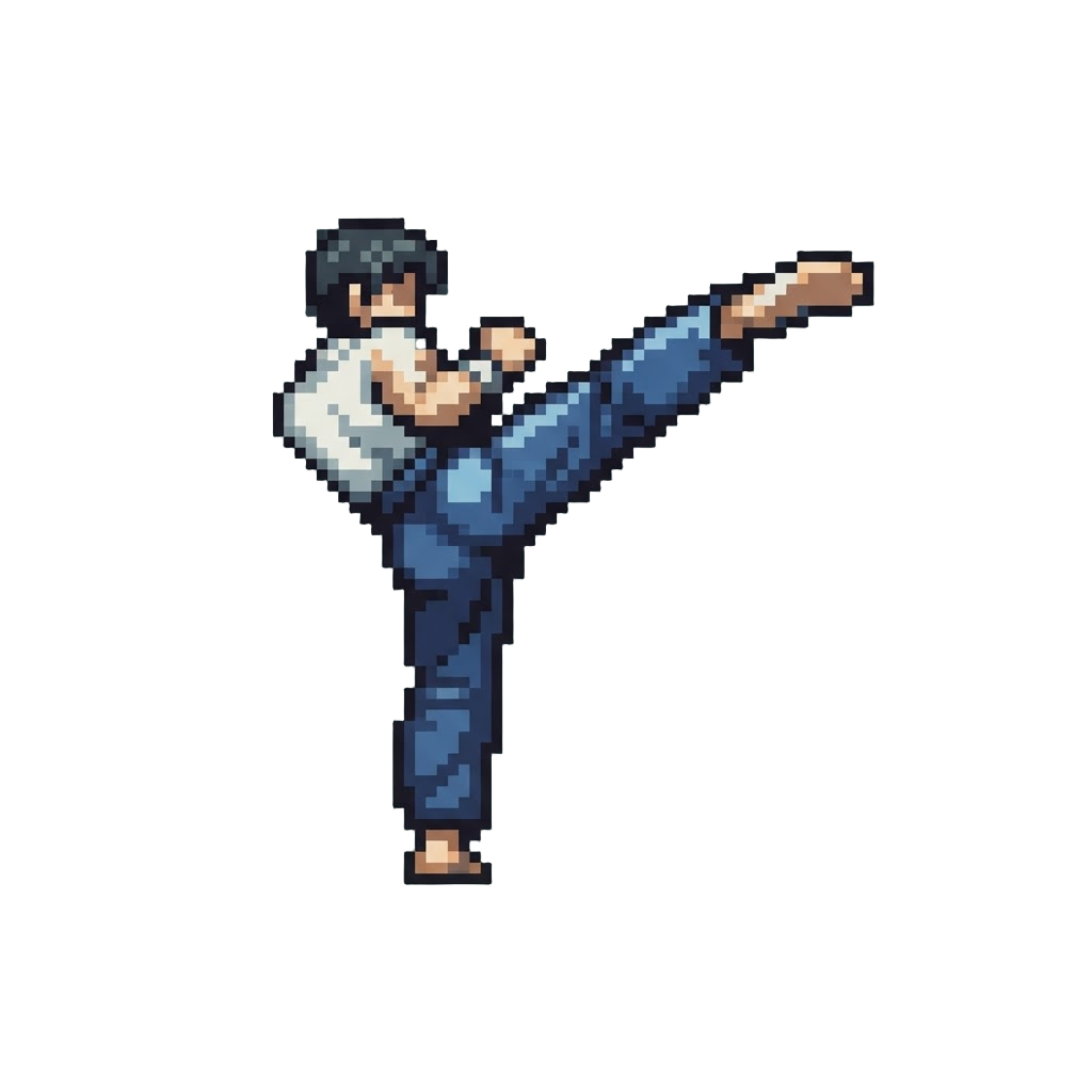 A Reverse Roundhouse Kick