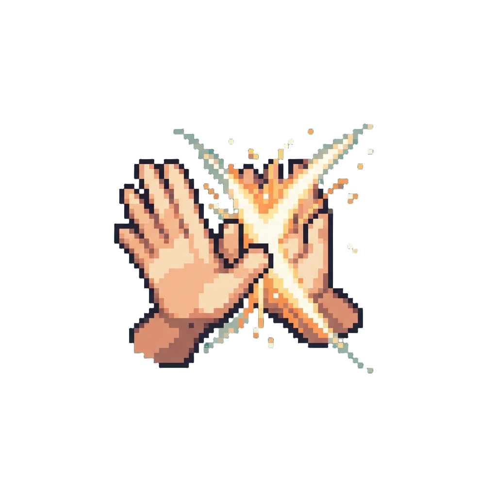 A Slow-motion Double-palm Strike