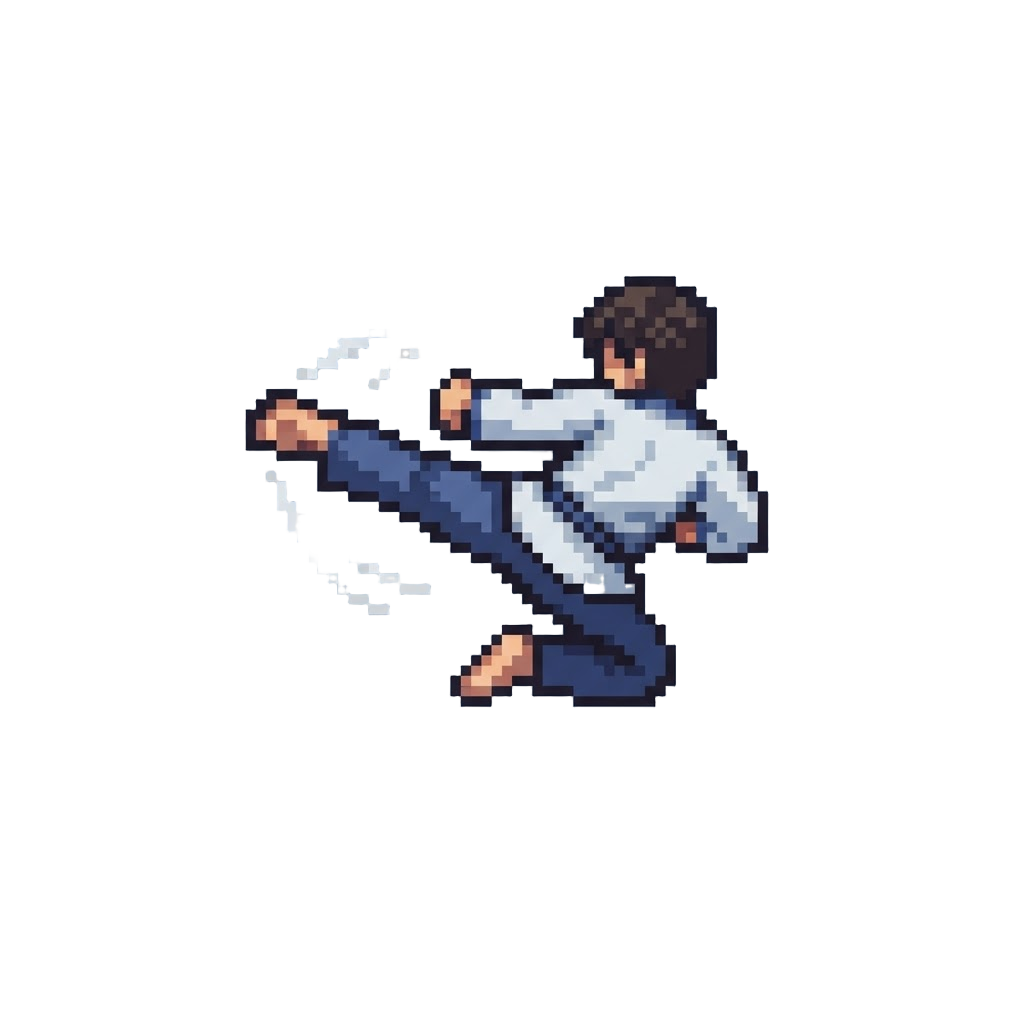 A High-flying Spinning Backkick