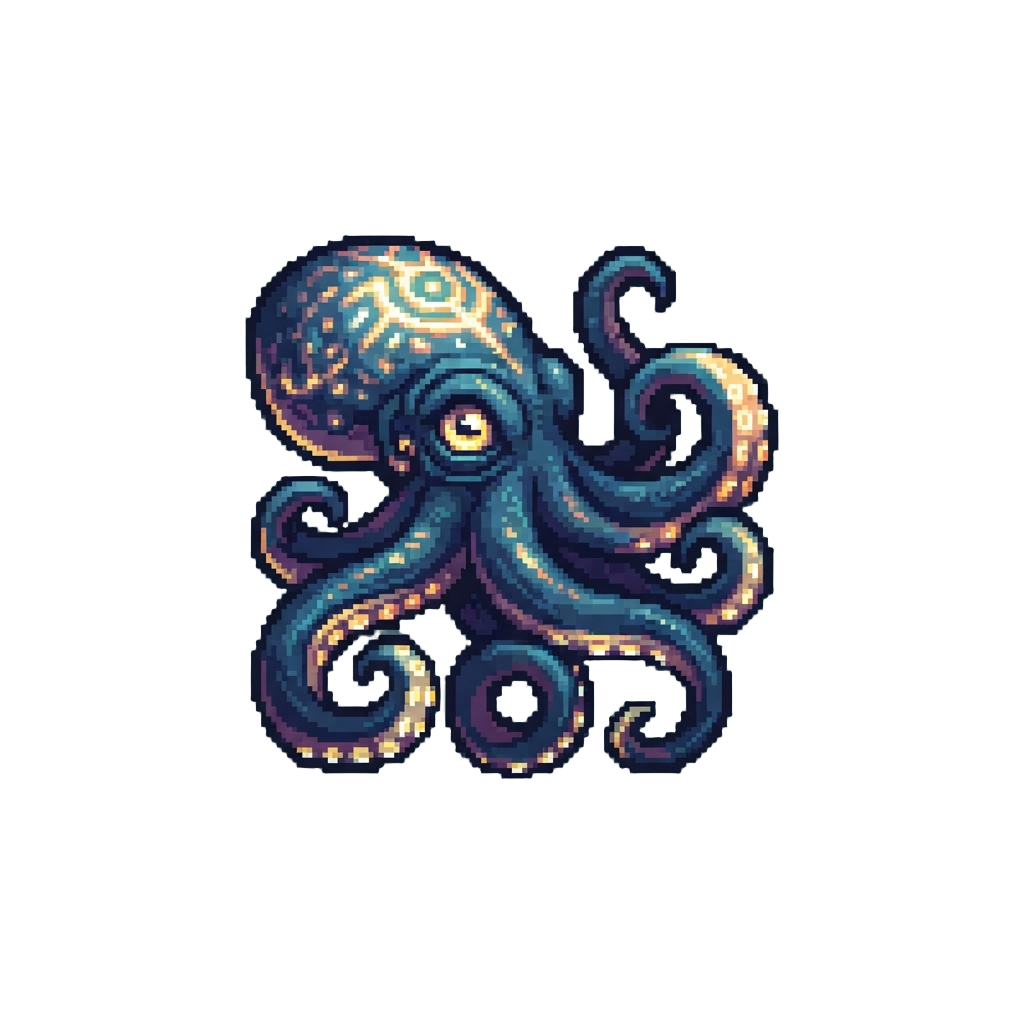 A Giant Glowing Kraken