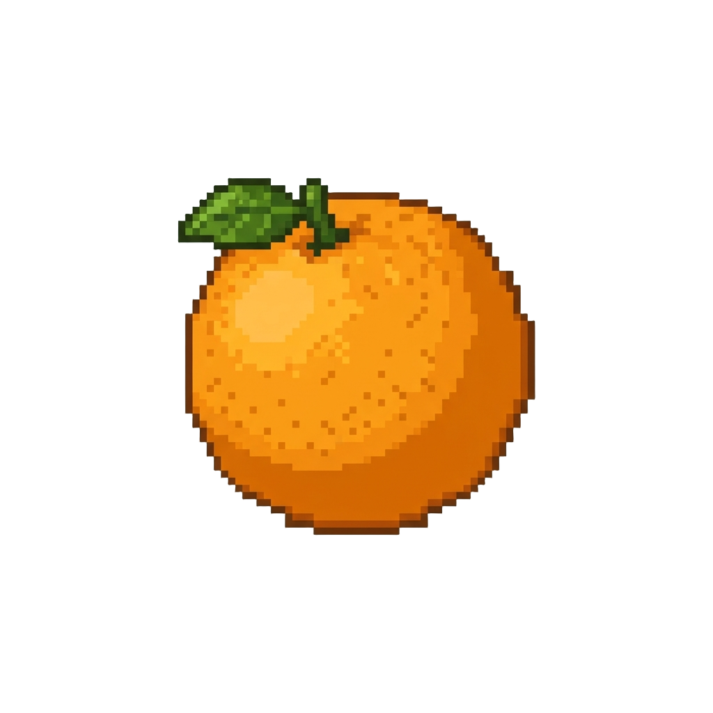 A Fresh Ripe Orange