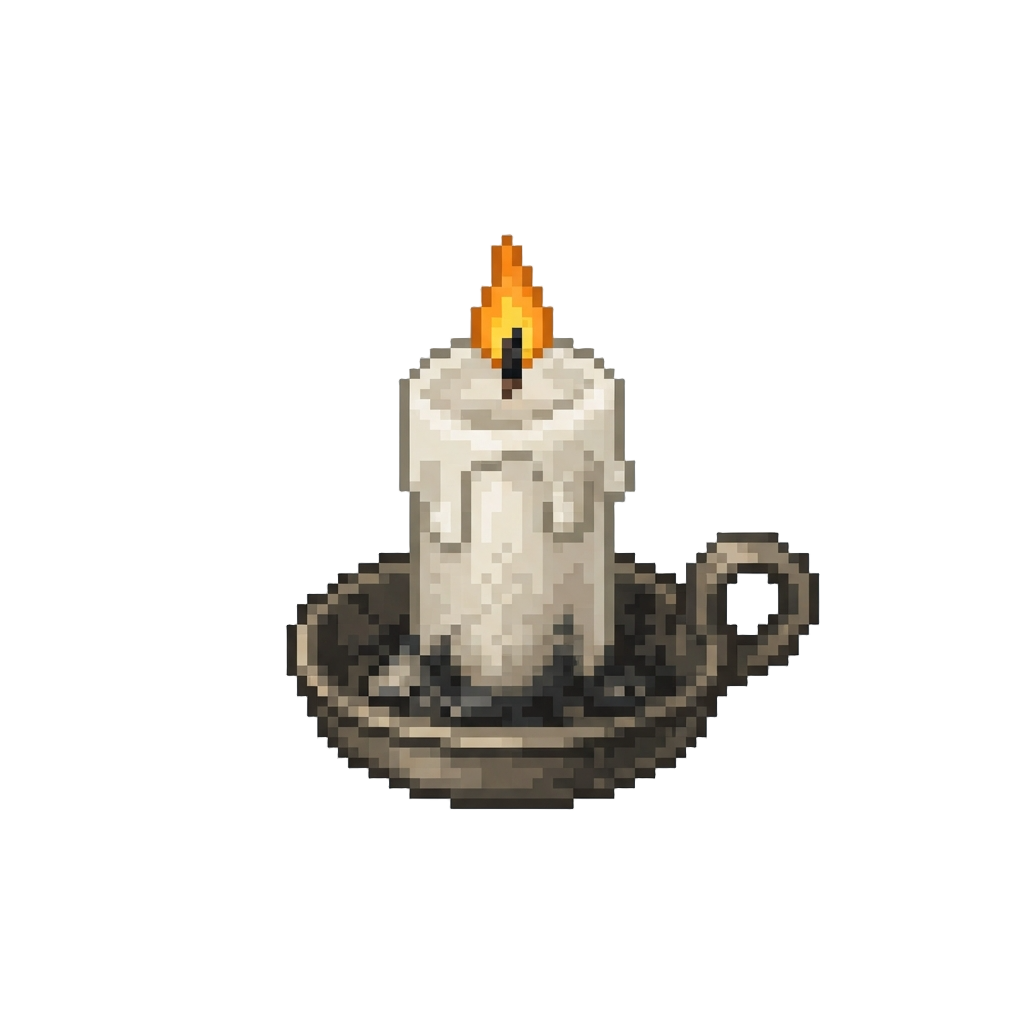 A Flickering Burnt-out Candle