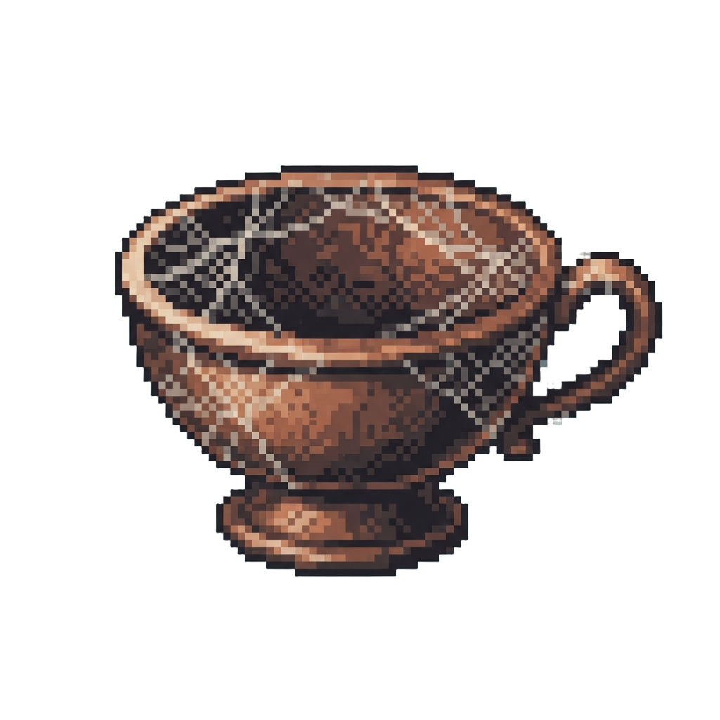 An Empty Cobwebbed Candy Bowl